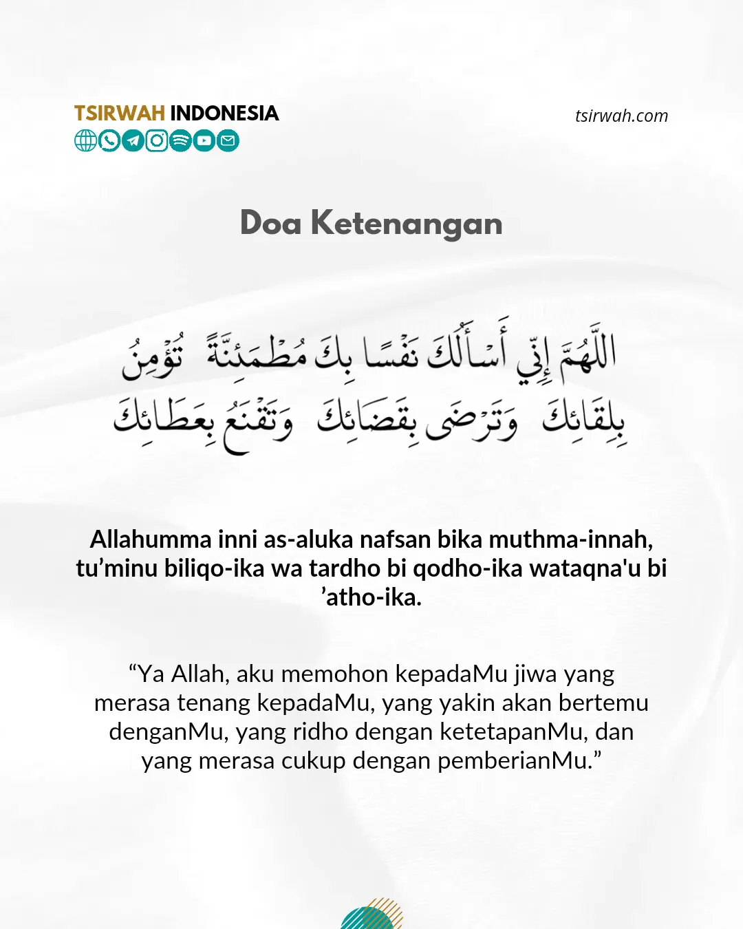 Doa Ketenangan (convert